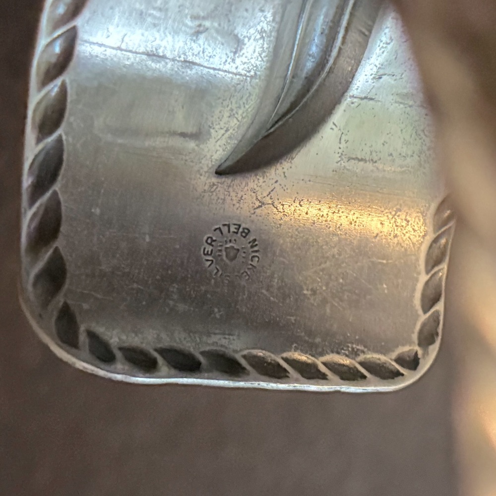 Vintage Bell Trading Post Company Nickel
Silver Cuff Bracelet - Picture 5 of 5
